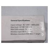 Wasserstein Wi-Fi Controlled Smart Power Strip - 3 Outlets + 2 USB Ports Compatible with Alexa and Google Assistant Wasserstein Wi-Fi Controlled Smart Power Strip - 3 Outlets + 2 USB Ports Compatible with Alexa and Google Assistant