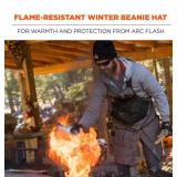 NEW Ergodyne N-Ferno 6820 FR Knit Winter Hat - NFPA 70E, Modacrylic Cotton/Fleece Black/Orange