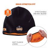 NEW Ergodyne N-Ferno 6820 FR Knit Winter Hat - NFPA 70E, Modacrylic Cotton/Fleece Black/Orange