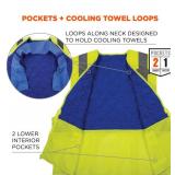 NEW Ergodyne Chill-Its 6668 Hi-Vis Safety Cooling Vest - Type R, Class 2 - LIME - MEDIUM