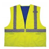 NEW Ergodyne Chill-Its 6668 Hi-Vis Safety Cooling Vest - Type R, Class 2 - LIME - XXL
