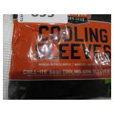 NEW Ergodyne Chill-Its 6690 Cooling Arm Sleeves - Performance Knit (Pair) - BLACK - LARGE