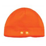 NEW Ergodyne N-Ferno 6804 Performance Fleece Beanie Winter Hat with LED Lights - ORANGE - OSFM