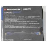 Monster 6Ft Ultra High-Speed Cobalt 2.1 HDMI Electronic Cable - 48Gbps with eARC, 8K at 60Hz for Superior Video Sound Quality for Playstation PS5, Xbox Series X, Roku, Apple, Smart Television