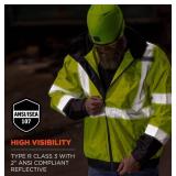 NEW Ergodyne GloWear 8379 2-in-1 Hi-Vis Winter Bomber Jacket - Type R, Class 3 - LIME 3XL
