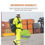 NEW Ergodyne GloWear 8915 Hi-Vis Rain Pants - Class E, Breathable - 4Xl - LIME