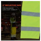 NEW Ergodyne GloWear 8915 Hi-Vis Rain Pants - Class E, Breathable - 4Xl - LIME