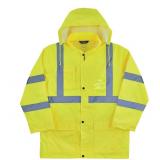 NEW Ergodyne GloWear 8366 Lightweight Hi-Vis Rain Jacket - Type R, Class 3 LIME - LARGE