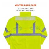 NEW Ergodyne GloWear 8366 Lightweight Hi-Vis Rain Jacket - Type R, Class 3 LIME - LARGE