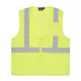 NEW Aware Wear ERB Aware Wear S363P Class 2 Mesh Hi-Viz Safety Vests - LIME XL