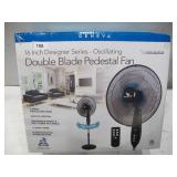 NEW Geneva 16 in. 3 Speed Electric Oscillating Dual Blade Stand Fan NEW Geneva 16 in. 3 Speed Electric Oscillating Dual Blade Stand Fan