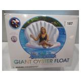 NEW PoolCandy Giant Oyster Shell Lounge with Glitter Pearl Beach Ball NEW PoolCandy Giant Oyster Shell Lounge with Glitter Pearl Beach Ball