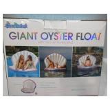 NEW PoolCandy Giant Oyster Shell Lounge with Glitter Pearl Beach Ball NEW PoolCandy Giant Oyster Shell Lounge with Glitter Pearl Beach Ball