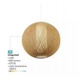 Globe Electric LED Integrated Natural Rattan Pendant Globe Electric LED Integrated Natural Rattan Pendant