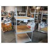 Adjustable White Metal Frame Built to Fit Onto Pallets - Perfect for Projects Adjustable White Metal Frame Built to Fit Onto Pallets - Perfect for Projects