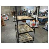 Adjustable Black Metal Frame Built to Fit Onto Pallets - Perfect for Projects Adjustable Black Metal Frame Built to Fit Onto Pallets - Perfect for Projects