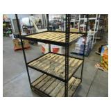 Adjustable Black Metal Frame Built to Fit Onto Pallets - Perfect for Projects Adjustable Black Metal Frame Built to Fit Onto Pallets - Perfect for Projects