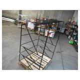 Welded Black Metal Frame Built to Fit Onto Pallets with Angled Roof - Perfect for Projects Welded Black Metal Frame Built to Fit Onto Pallets with Angled Roof - Perfect for Projects