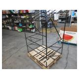 Welded Black Metal Frame Built to Fit Onto Pallets with Angled Roof - Perfect for Projects Welded Black Metal Frame Built to Fit Onto Pallets with Angled Roof - Perfect for Projects