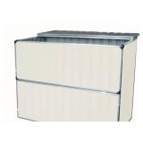 NEW Build-Well 4 ft. x 3 ft. Metal Horizontal Modern Storage Shed without Floor Kit NEW Build-Well 4 ft. x 3 ft. Metal Horizontal Modern Storage Shed without Floor Kit