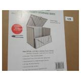 NEW Build-Well 4 ft. x 3 ft. Metal Horizontal Modern Storage Shed without Floor Kit NEW Build-Well 4 ft. x 3 ft. Metal Horizontal Modern Storage Shed without Floor Kit