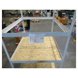 Adjustable White Metal Frame Built to Fit Onto Pallets - Perfect for Projects Adjustable White Metal Frame Built to Fit Onto Pallets - Perfect for Projects