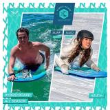 NEW Alendec Hyperwing Hybrid Water Snow Board Sled, 42.5" with Coil Leash - Blue NEW Alendec Hyperwing Hybrid Water Snow Board Sled, 42.5" with Coil Leash - Blue