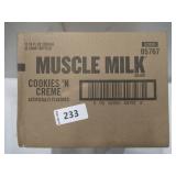 NEW Muscle Milk Genuine Protein Shake, Cookies and Creme, 11.16 Fl Oz Bottle, 12 Pack, 25g Protein NEW Muscle Milk Genuine Protein Shake, Cookies and Creme, 11.16 Fl Oz Bottle, 12 Pack, 25g Protein