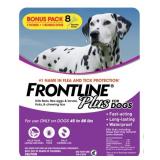 NEW Frontline Plus Flea and Tick Dog Treatment 45-88 lb, 7+1 Doses NEW Frontline Plus Flea and Tick Dog Treatment 45-88 lb, 7+1 Doses