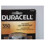 NEW Duracell 350 Lumen Focusing LED Headlamp - Comfortable and Ultra-Strong Design with 3 Modes and 3-AAA Batteries Included NEW Duracell 350 Lumen Focusing LED Headlamp - Comfortable and Ultra-Strong Design with 3 Modes and 3-AAA Batteries Included