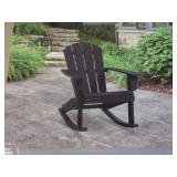 NEW Living Accents Faux Gray Wood Frame Modern Rocking Chair NEW Living Accents Faux Gray Wood Frame Modern Rocking Chair