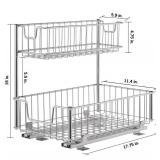 TRINITY Wire Undersink Organizer with Slide, 2-pack TRINITY Wire Undersink Organizer with Slide, 2-pack