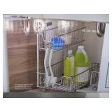 TRINITY Wire Undersink Organizer with Slide, 2-pack TRINITY Wire Undersink Organizer with Slide, 2-pack