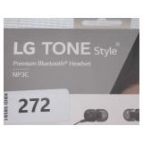 NEW LG TONE Wireless Stereo Headset with Retractable Earbuds NP3C, Black NEW LG TONE Wireless Stereo Headset with Retractable Earbuds NP3C, Black