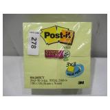 NEW Post-it Notes Super Sticky Pads, 3" x 3", Canary Yellow, 24 Pads, 2,160 Total Sheets NEW Post-it Notes Super Sticky Pads, 3" x 3", Canary Yellow, 24 Pads, 2,160 Total Sheets