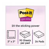NEW Post-it Notes Super Sticky Pads, 3" x 3", Canary Yellow, 24 Pads, 2,160 Total Sheets NEW Post-it Notes Super Sticky Pads, 3" x 3", Canary Yellow, 24 Pads, 2,160 Total Sheets