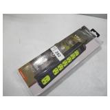 Monster Workshop Heavy-Duty Garage Power Strip Surge Protector - Mountable 7 Grounded AC Outlets with 4ft Angled Flat Plug - 1200 Joules - ETL Listed Monster Workshop Heavy-Duty Garage Power Strip Surge Protector - Mountable 7 Grounded AC Outlets with 4ft Angled Flat Plug - 1200 Joules - ETL Listed