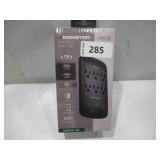 Monster 6-Outlet Wall Tap Surge Protector 1 USB-C 1 USB-A - Black Monster 6-Outlet Wall Tap Surge Protector 1 USB-C 1 USB-A - Black