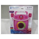 NEW The Singing Machine Mini Sparkle Karaoke Machine with 2 Mics - Pink NEW The Singing Machine Mini Sparkle Karaoke Machine with 2 Mics - Pink
