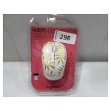 NEW Logitech M317C Wireless Mouse - White Floral NEW Logitech M317C Wireless Mouse - White Floral