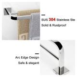 NEW NearMoon Double Bath Towel Bar - 22 Inches Chrome NEW NearMoon Double Bath Towel Bar - 22 Inches Chrome