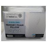 NEW Serenity by Tempur-Pedic Cooling Memory Foam Pillow - Standard Size NEW Serenity by Tempur-Pedic Cooling Memory Foam Pillow - Standard Size