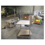 Adjustable Silver/Gray Metal Frame Built to Fit Onto Pallets - Perfect for Projects Adjustable Silver/Gray Metal Frame Built to Fit Onto Pallets - Perfect for Projects