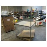 Adjustable Silver/Gray Metal Frame Built to Fit Onto Pallets - Perfect for Projects Adjustable Silver/Gray Metal Frame Built to Fit Onto Pallets - Perfect for Projects