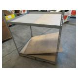 Adjustable Silver/Gray Metal Frame Built to Fit Onto Pallets - Perfect for Projects Adjustable Silver/Gray Metal Frame Built to Fit Onto Pallets - Perfect for Projects