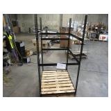 Adjustable Black Metal Frame Built to Fit Onto Pallets - Perfect for Projects Adjustable Black Metal Frame Built to Fit Onto Pallets - Perfect for Projects