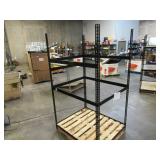 Adjustable Black Metal Frame Built to Fit Onto Pallets - Perfect for Projects Adjustable Black Metal Frame Built to Fit Onto Pallets - Perfect for Projects