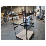 Adjustable Black Metal Frame Built to Fit Onto Pallets - Perfect for Projects Adjustable Black Metal Frame Built to Fit Onto Pallets - Perfect for Projects