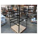 Adjustable Black Metal Frame Built to Fit Onto Pallets - Perfect for Projects Adjustable Black Metal Frame Built to Fit Onto Pallets - Perfect for Projects