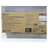 NEW Commercial Electric 11-Watt Equivalent Rectangle Integrated LED Black Emergency Light with Ni-Cad 6.0-Volt Battery NEW Commercial Electric 11-Watt Equivalent Rectangle Integrated LED Black Emergency Light with Ni-Cad 6.0-Volt Battery